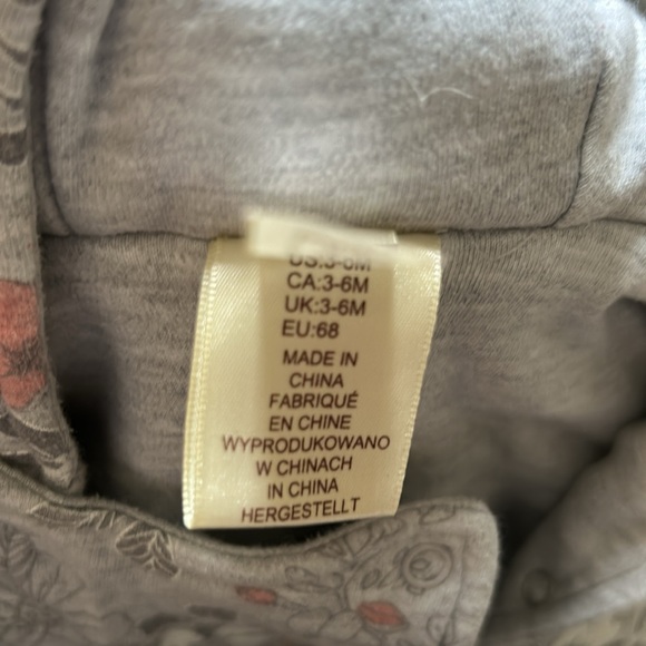 3-6 Months Floral Bunting Suit - Picture 8 of 8